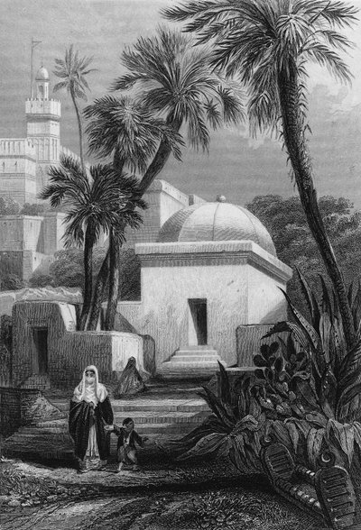 Tombs of the Moorish inhabitants in a cemetery of Algiers in Bab-el-Oued by Unknown artist
