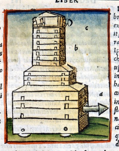 Tortoise, Tank - in De architectura by Vitruvius from 1630 by Unknown artist