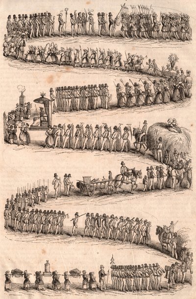 Traditional procession during the festival of vine growers in Vevey, Switzerland by Unknown