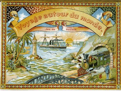 Train, lighthouse and boat, cover game 