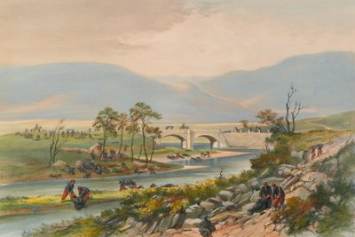Traktir Bridge after the Battle of Tchernaya, 1855 by Unknown