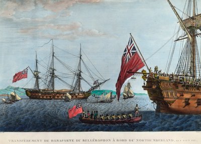 Transfer from Napoleon 1st of the Bellerophon to Northumberland on August 8 by Unknown artist