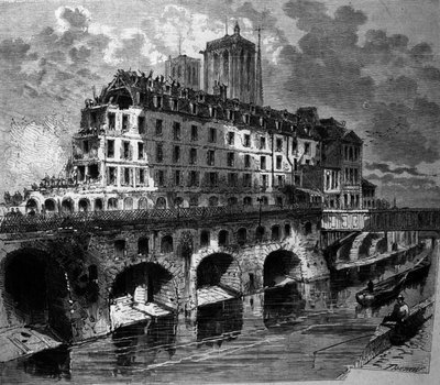 Transformations of Paris Under the Second Empire, Haussmann Works: Demolition of the Former Hotel Dieu by Unknown artist