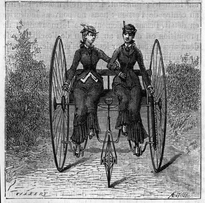 Tricycles at the Stanley Club Exhibition in London, England by Unknown artist