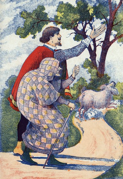Trout Changed to a Sow. Illustration for 