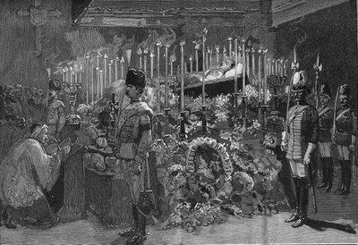 Vienna 1889: The Burning Chapel of Archduke Rodolph of Habsburg by Unknown artist