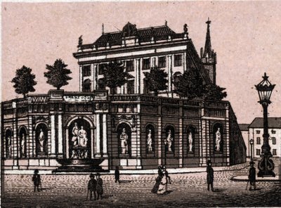 Vienna, Austria: view of the fountain Francois Joseph in 