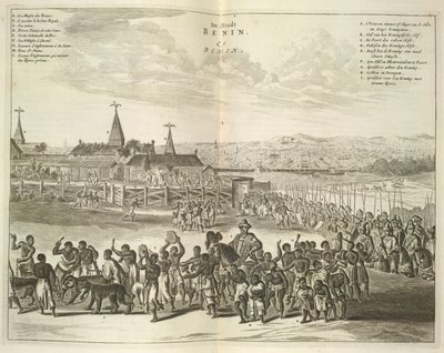 View of Benin. Procession of natives by Unknown artist