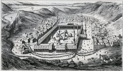 View of Mecca and its large mosque at the time of the pilgrims