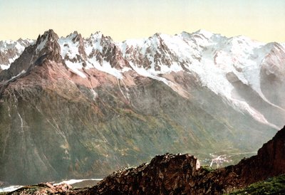 View of Mont Blanc: The Mont Blanc Chain Around 1890 by Unknown artist