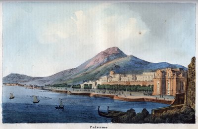 View of Palermo in the 19th century - engraving from 