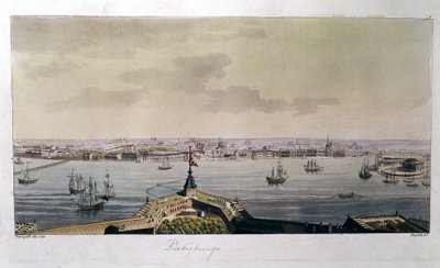 View of St. Petersburg, late 18th century - in 