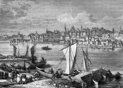 View of Warsaw City in Poland in 1812 by Unknown artist