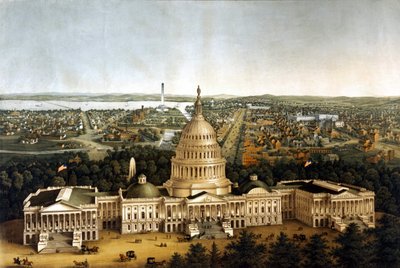 View of Washington and the White House in an 1820 performance by Unknown artist
