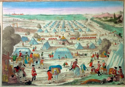 View of a Military Camp in Prussia by Unknown artist