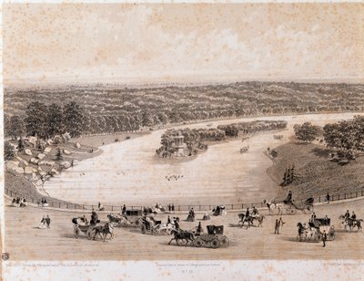 View of the Bois de Boulogne in Paris by Unknown artist