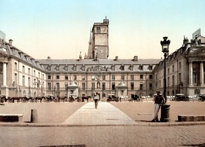 View of the City Hall in Dijon. Photochrome, c. 1890 by Unknown artist