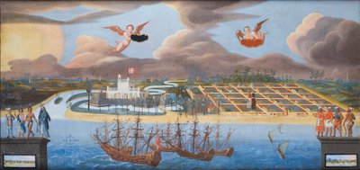View of the Danish Colony of Tranquebar in India by Unknown artist
