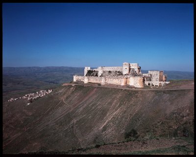 View of the Krak of the Knights, Crusader Castle, c.1100 by Unknown artist