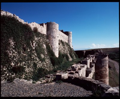 View of the Krak of the Knights, Crusader castle, c.1100 by Unknown artist
