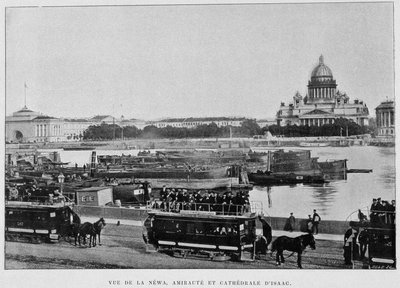 View of the Newa, Admiralty and Cathedral of Isaac, St. Petersburg by Unknown artist