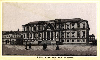View of the Palais de Justice of Nantes (Loire-Atlantique, Pays de la Loire), France by Unknown artist