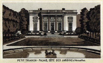 View of the Petit Trianon in the gardens of Versailles by Unknown artist
