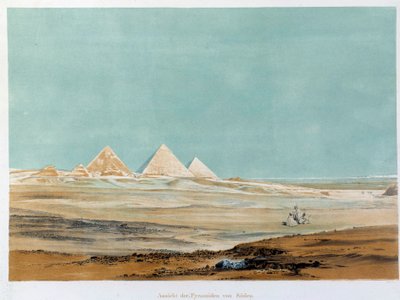View of the Pyramids of Giza, Egypt by Unknown artist