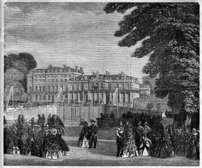 View of the Saint Cloud Palace in 1868 by Unknown artist