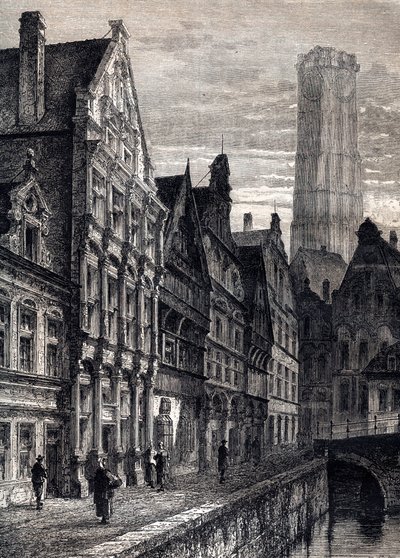 View of the City of Mechelen in Belgium (engraving) by Unknown artist