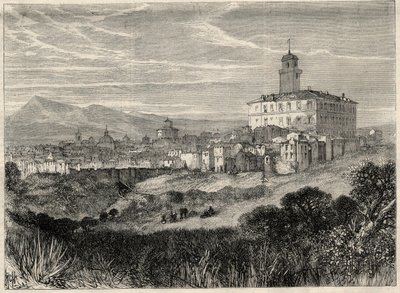 View of the city of Monterotondo in Italy by Unknown artist