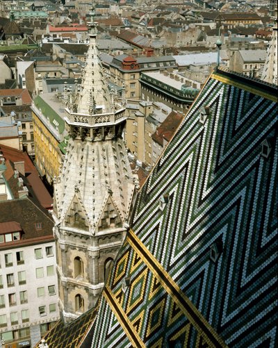 View of the Glazed Tile Roof of the Cathedral by Unknown artist