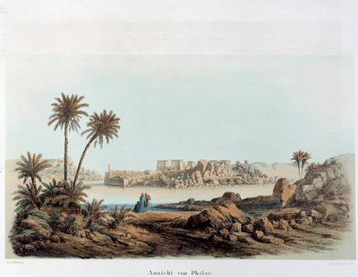 View of the island of Philae in Egypt by Unknown artist