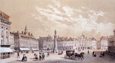View of the Large Square of the City of Lille by Unknown artist