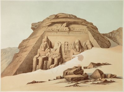 View of the temple of Abu Simbel. Egypt by Unknown artist