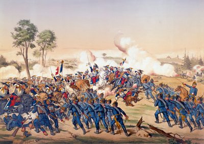 War of 1870: The Charge of the Battleships at the Battle of Froeschwiller Woerth by Unknown artist