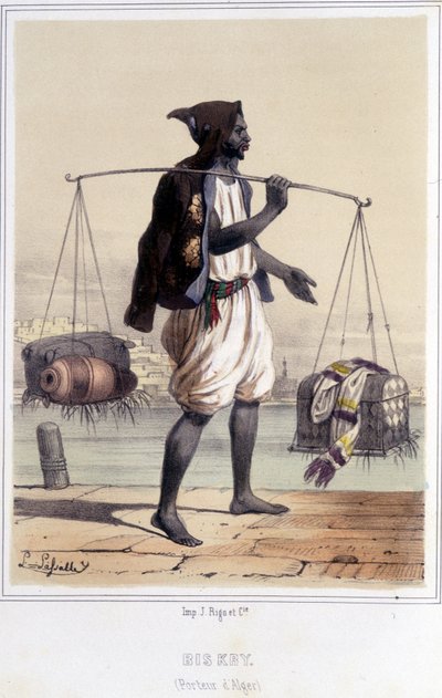 Water carrier in Algiers during the second half of the 19th century by Unknown artist