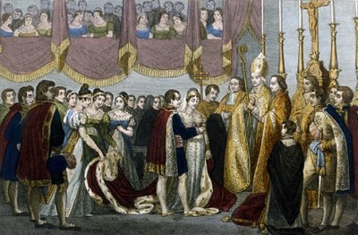 Wedding Ceremony Between Napoleon I and Mary-Louise of Habsburg in the Church of the Augustines in Vienna, April 2 by Unknown artist