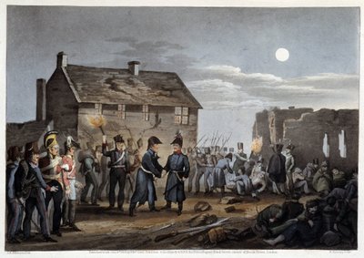 Wellington and Blucher meeting incidentally at Waterloo - in 