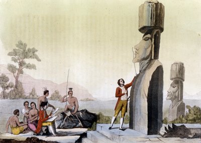 Westerners (including Jean-Francois Galaup, Count of La Perouse). by Unknown artist