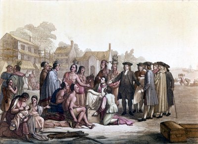 William Penn Deals with the Acquisition of Land with the Indians of America by Unknown artist