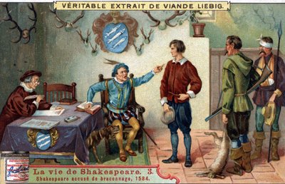 William Shakespeare (1564-1616) accused of poaching in 1584 by Unknown artist