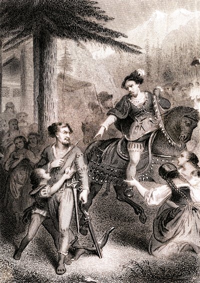 William Tell is Said to Have Shot the Bailiff Gessler in the Patriotic Swiss Legend by Unknown artist