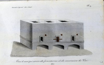 Wine fermentation tank. Plate taken from 