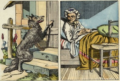 Wolf knocks at Grandma