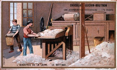 Wool Industry, Hyping, Advertising for Chocolate Guerin Boutron, ca. 1895 by Unknown artist