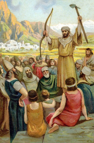 Zarathustra teaching the best way of working by Unknown artist