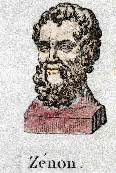 Zenon de Cition, Greek philosopher. engraving of 1822 by Unknown artist
