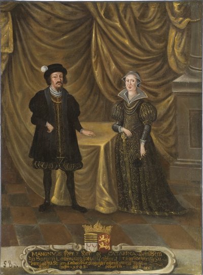 Magnus I, Duke of Saxe-Lauenburg and Catherine of Brunswick-Wolfenbuettel, Duchess of Saxe-Lauenburg by Unknown artist