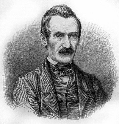 Portrait of Alexandre Calame, Swiss painter and engraver by Unknown artist